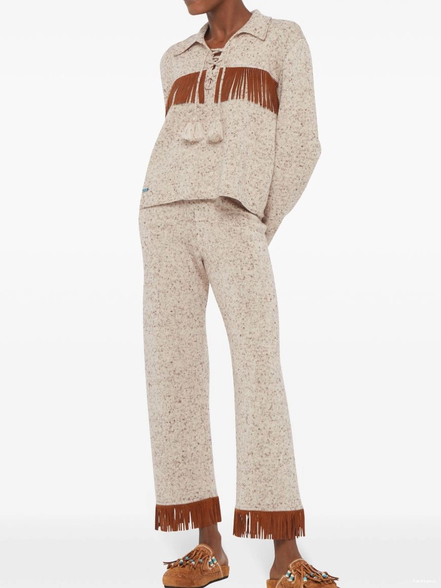 Affordable fringe-detail Alanui Women trousers Dreamscape 0324